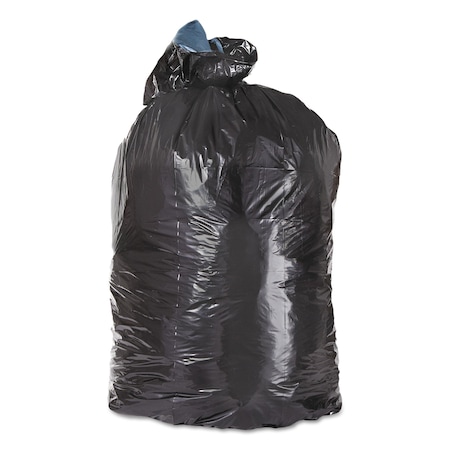 Trinity Plastics 33 gal Trash Bags, 23 in x 39 in, Extra Heavy-Duty, 1.6 mil, Black, 100 PK 100430